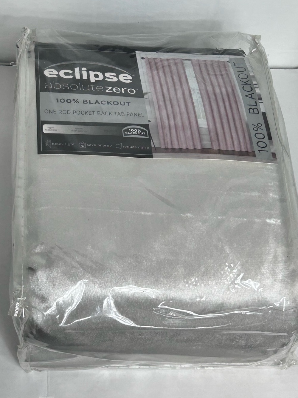 Eclipse AbsoluteZero 100% Blackout Curtain Panel - Silver